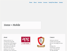 Tablet Screenshot of johnsongenealogyservices.com